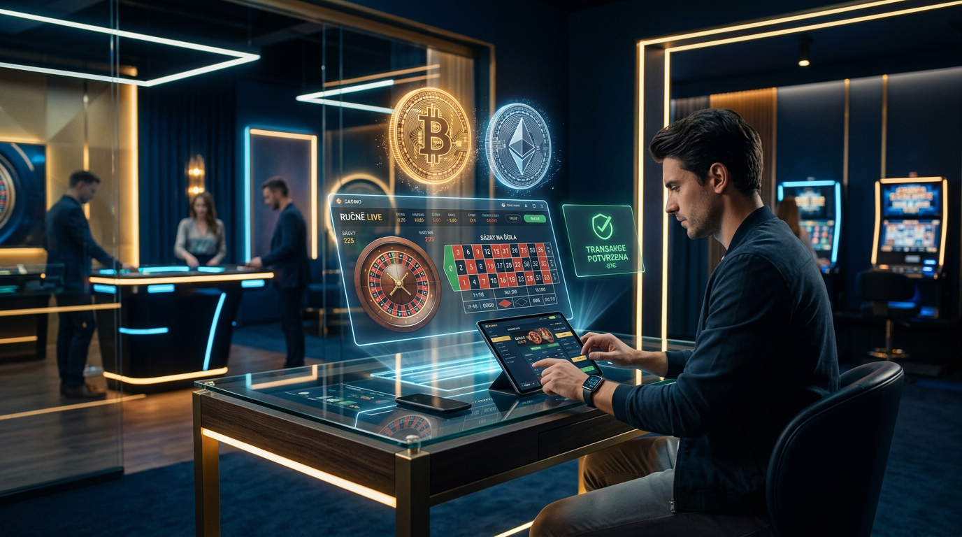 Futuristické krypto kasino 2026 s technologií blockchain a digitálními měnami